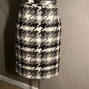 Dark grey, light grey and off white wool skirt